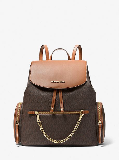 michael kors jet set small leather backpack|jet set large logo backpack.